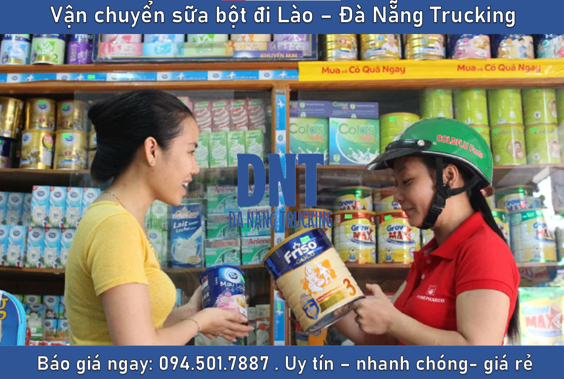 Dịch vụ vận chuyển sữa bột đi Lào – Đà Nẵng Trucking